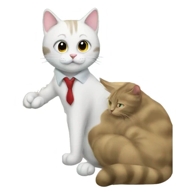 teacher cat with a blackboard behi sticker