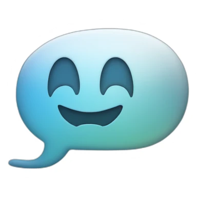 Emoji of a chat bubble with sound waves. sticker