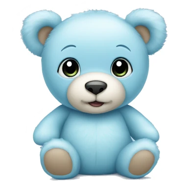 Baby blue teddy bear  sticker
