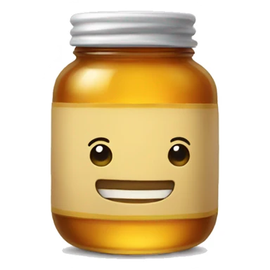 A jar of honey sticker