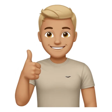 Buat gambar those bad tings guy dari sml yg sedang senang dan berikan jempol sticker