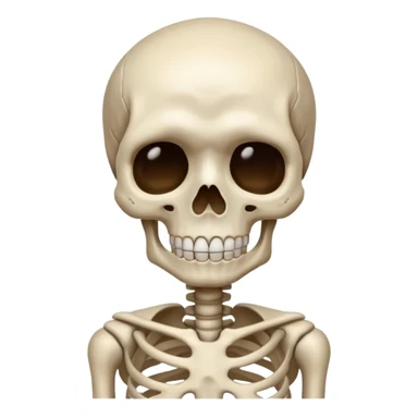 Squelette qui pleure sticker