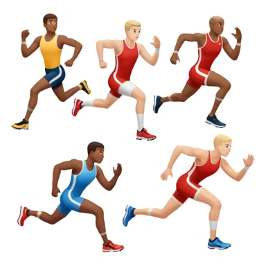 des athletes HANDICPÉS avec des protheses de jambes qui font du handisport sticker