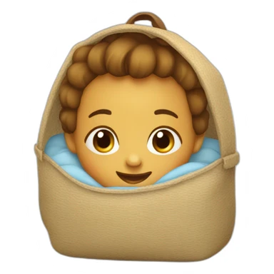 Bébé dans un sac sticker