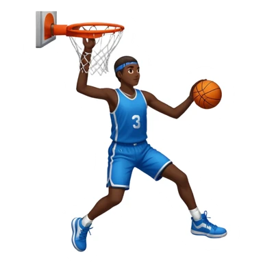 Basketball dunk sticker
