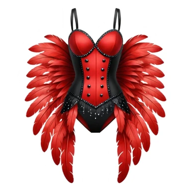burlesque costume sticker