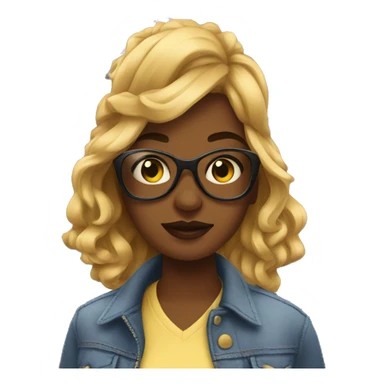 Cool girl in Brooklyn  sticker