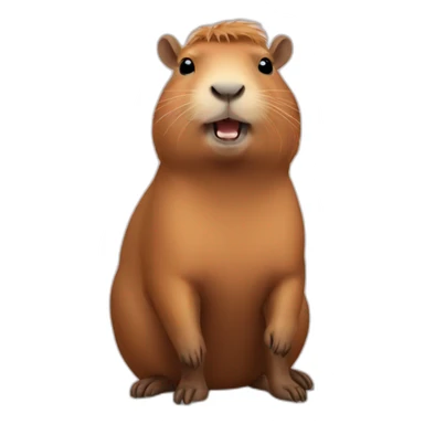 New year Capybara sticker