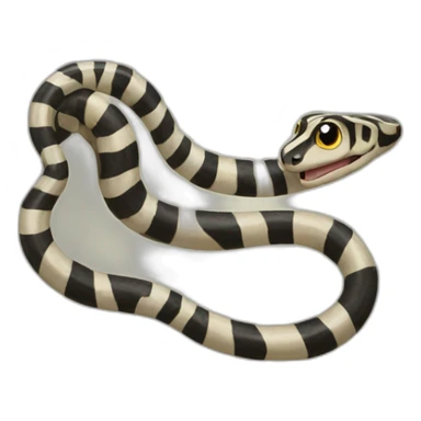 snake that looks like zebra sticker