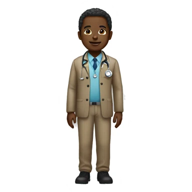 Black pediatrician sticker
