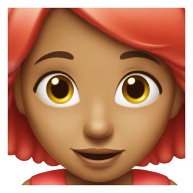 Girl eating strawberry sticker