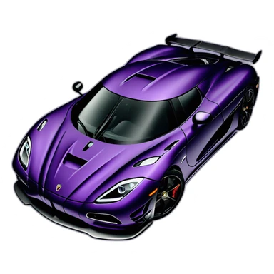 dark purple Koenigsegg agera sticker
