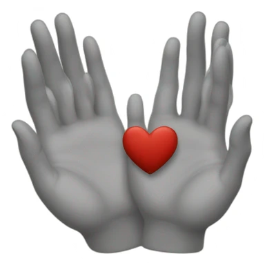 Cœur avec les mains sticker