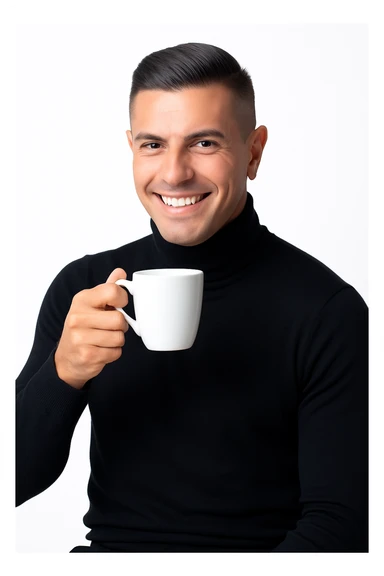 uomo beve il caffè sticker