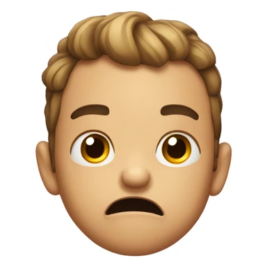 Scared but in a funny way sticker