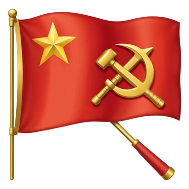 A flag emoji of the Soviet Union.  sticker
