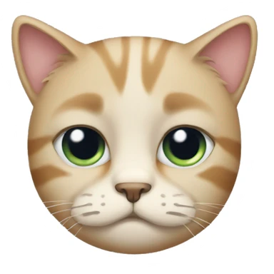 very sad cat sticker