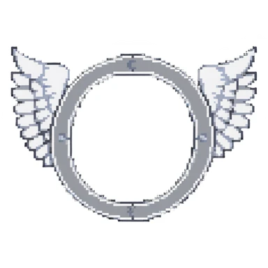 Letter C in multiple shades of gray from light to dark, 50 shades of gray C, with angel halo sticker