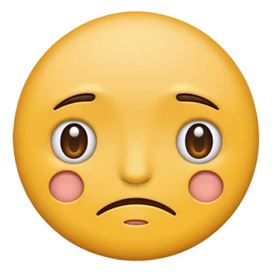 two  round faced emojis not happy stuck together sticker