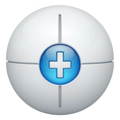 i want a white ball with a plus sign like the smash bros logo sticker