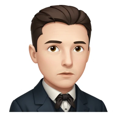 Tesla, pensive sticker