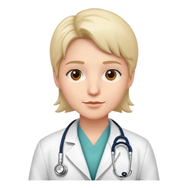 doctor with stethoscope sticker