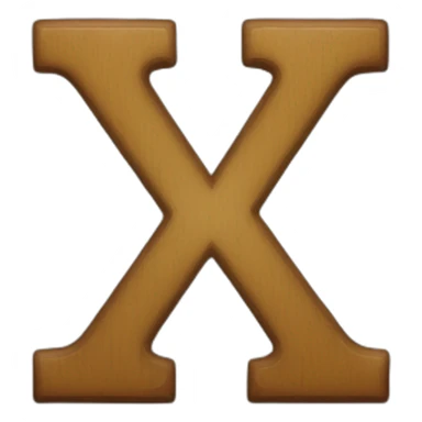 X-letter sticker