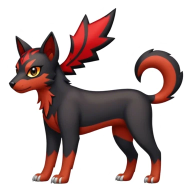 Litten-Houndour-hybrid full body sticker