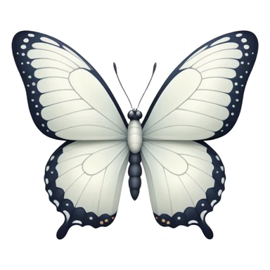 White Butterfly  sticker