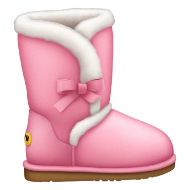 coquette pink Christmas Uggs sticker