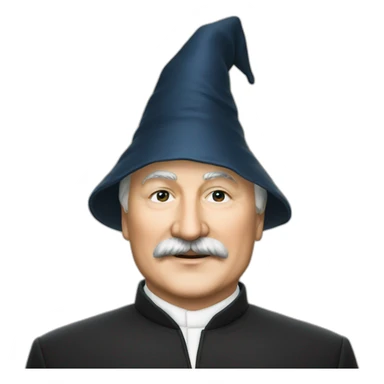 The emoji of President Lukashenko is a wizard sticker