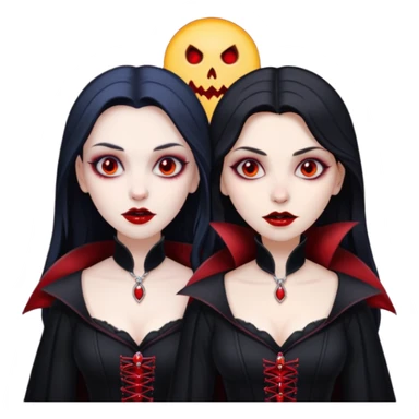 duas vampiras mulheres sticker