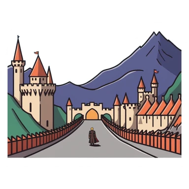 Game of Thrones inspired scene sticker