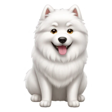 samoyed full body sticker