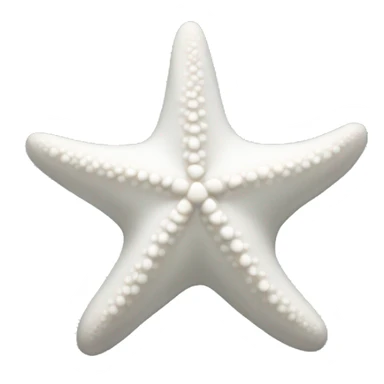 White starfish  sticker