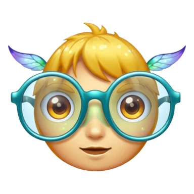 glasses with fae, sticker