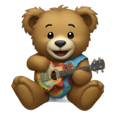 grateful dead bear sticker