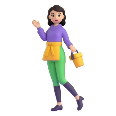 stylish woman sticker