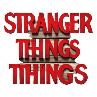 Make Red sign that says Stranger Things  sticker