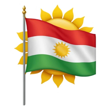 Make a Kurdistan emoji. sticker