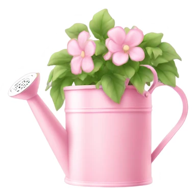 Light Pink watering can sticker