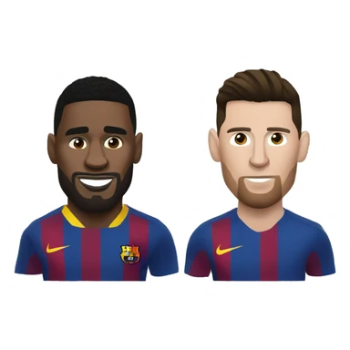 Messi against ronaldo sticker