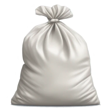 Plastic bag half filled with stuff thrown sticker