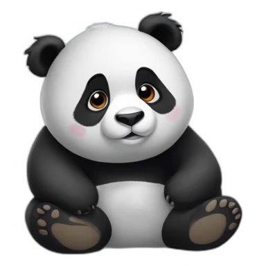 Panda amoureuse sticker