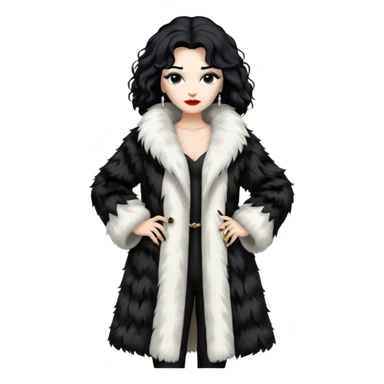 Cruella de vil whole body sticker