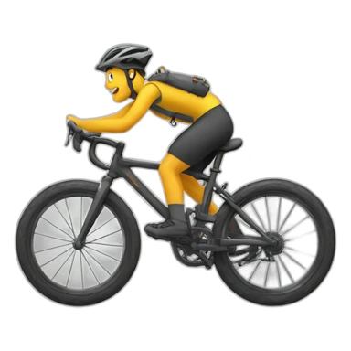 Vélo sur montagne sticker