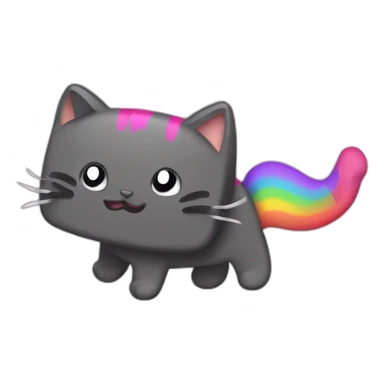 nyan cat rACIST sticker
