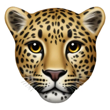 leopard print jewelry portrait sticker