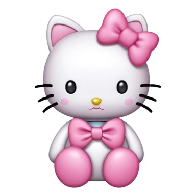 cute hello kitty with hearts sticker