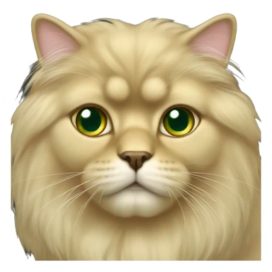 Golden Persian with green eyes sticker